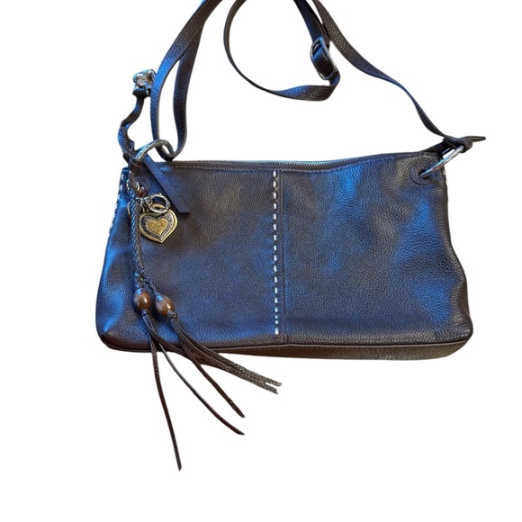 Brighton Handbags - Brighton Brown Leather Crossbody Bag